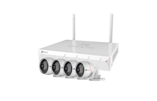 Беспроводной WiFi комплект видеонаблюдения для частного дома на 8 HD камеры Ezviz ezWireLessKit 8CH (CS-BW2824-B1E10) 1 2
